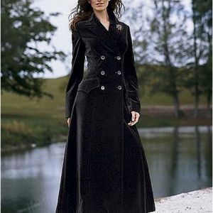 Black Velvet Riding Coat
